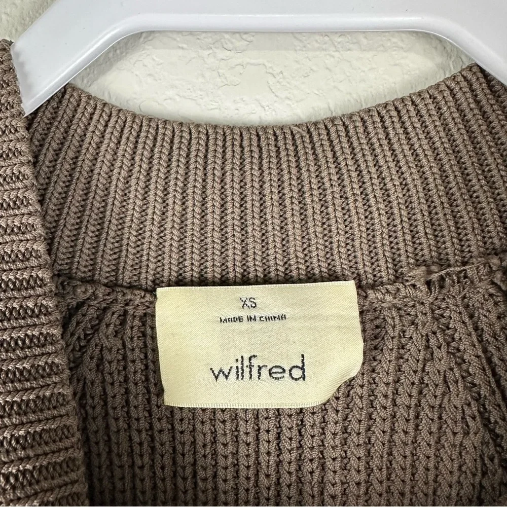 Wilfred Aritzia Brown Crevier Knit High Neck Sweater Tank Top Size XS - Picture 3 of 5